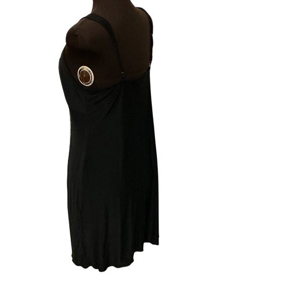 California Dynasty Women’s Black White Embroidery Nightgown Lingerie Size Large - Picture 5 of 10